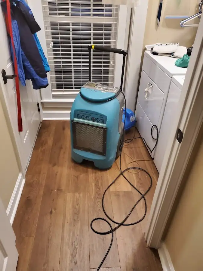 Commercial dehumidifier deployed for Flood Damage Cleanup in El Segundo